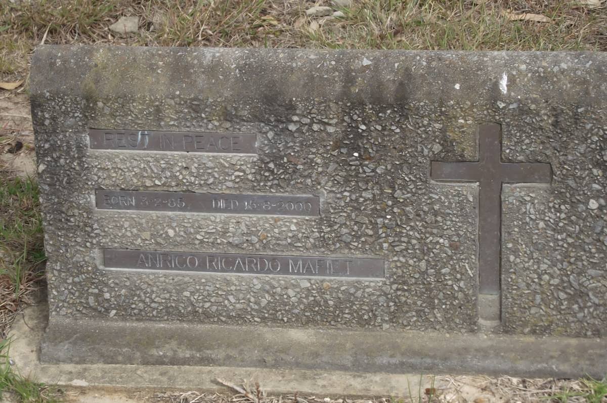 MAFIET Anrico Ricardo 1985-2000