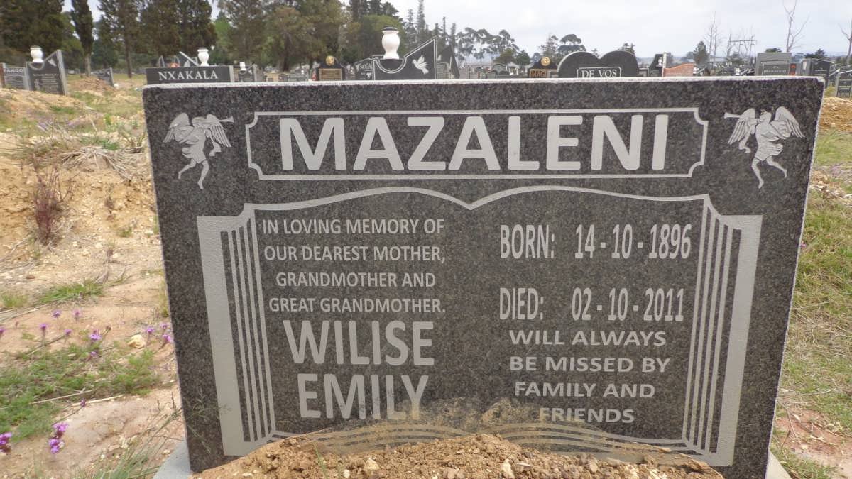 MAZALENI Wilise Emily 1896-2011