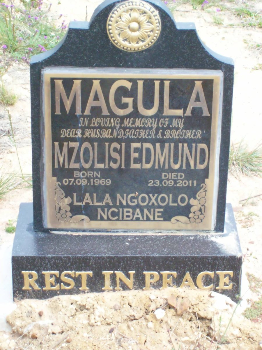 MAGULA Mzolisi Edmund 1969-2011