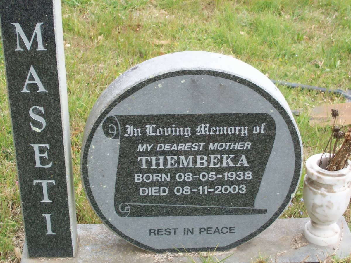 MASETI Thembeka 1938-2003