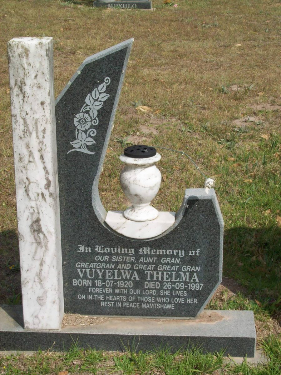 MAGEZA Vuyelwa Thelma 1920-1997