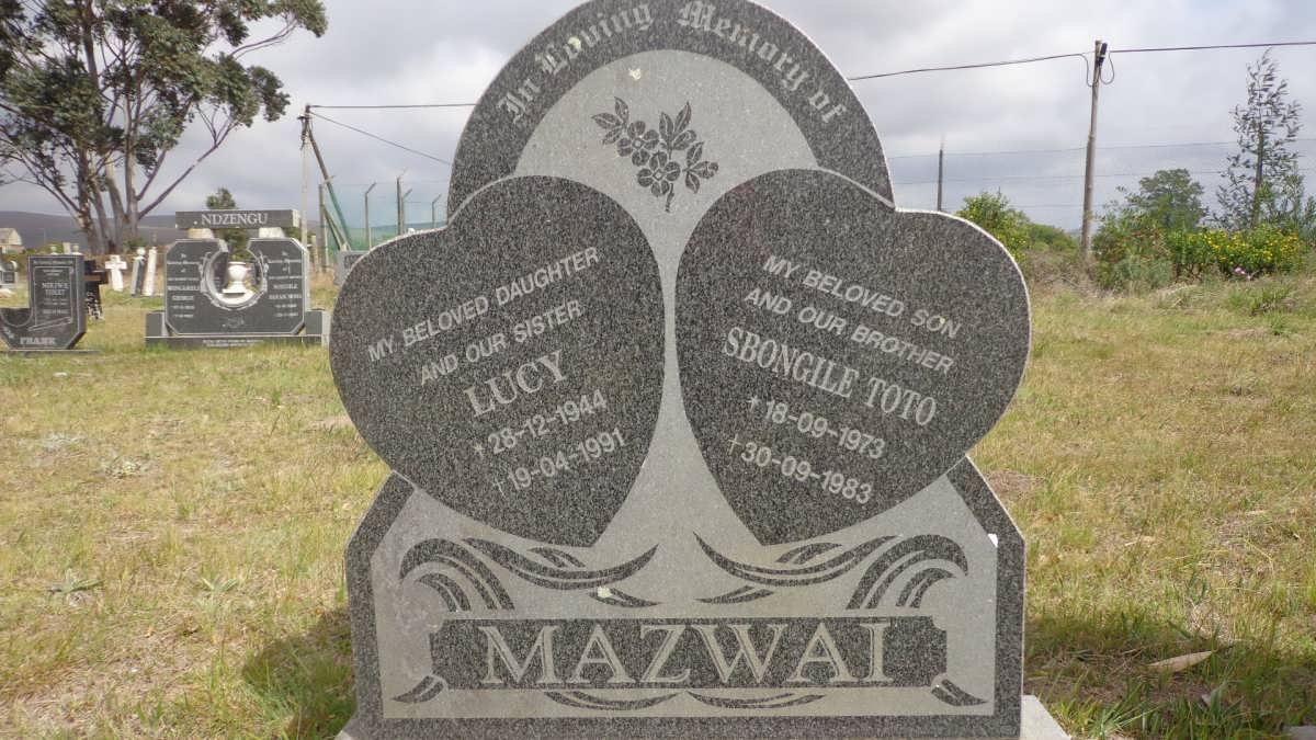 MAZWAI Lucy 1944-1991 :: MAZWAI Sbongile Toto 1973-1983