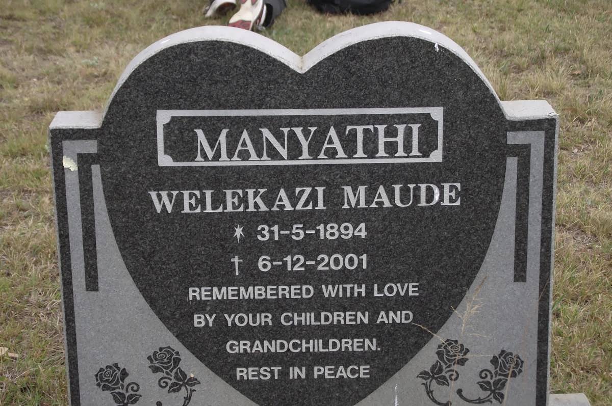MANYATHI Welekazi Maude 1894-2001