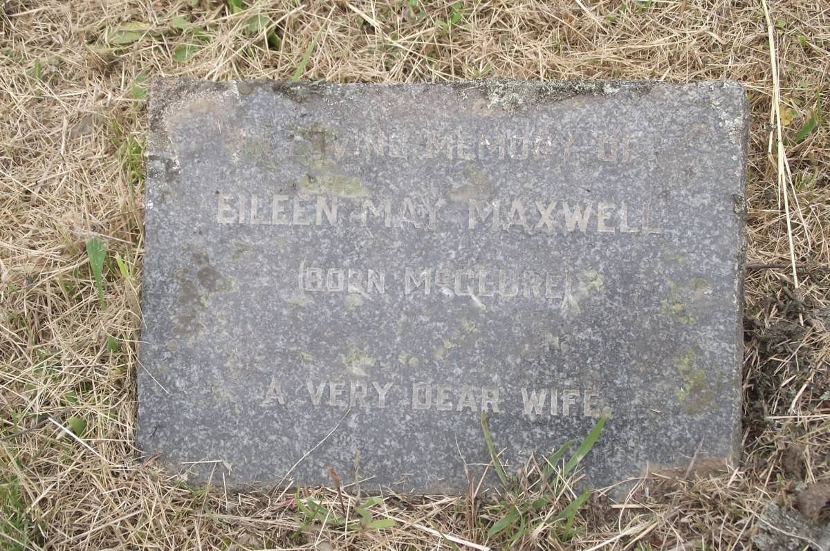 MAXWELL Eileen May nee McCLURE