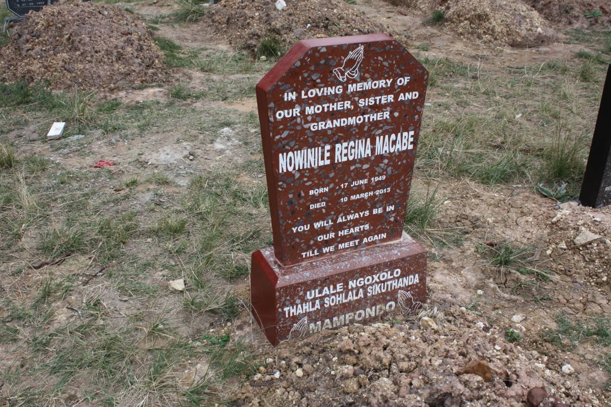 MACABE Nowinile Regina 1949-2013