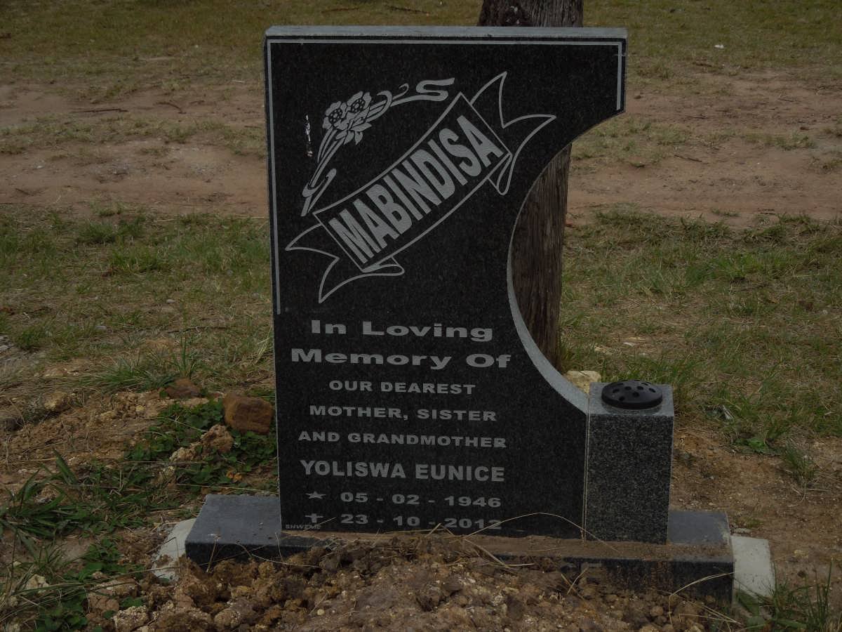 MABINDISA Yoliswa Eunice 1946-2012