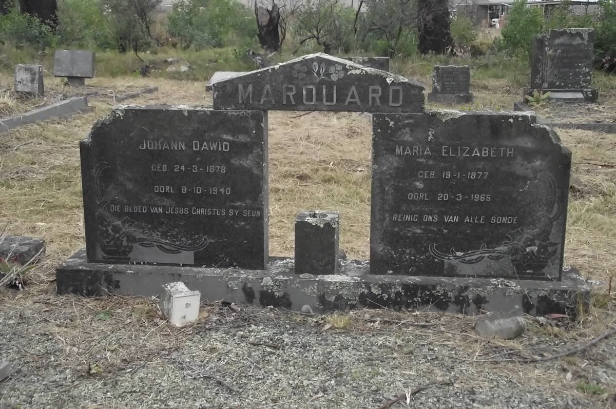 MARQUARD Johann Dawid 1878-1940 &amp; Maria Elizabeth 1877-1966