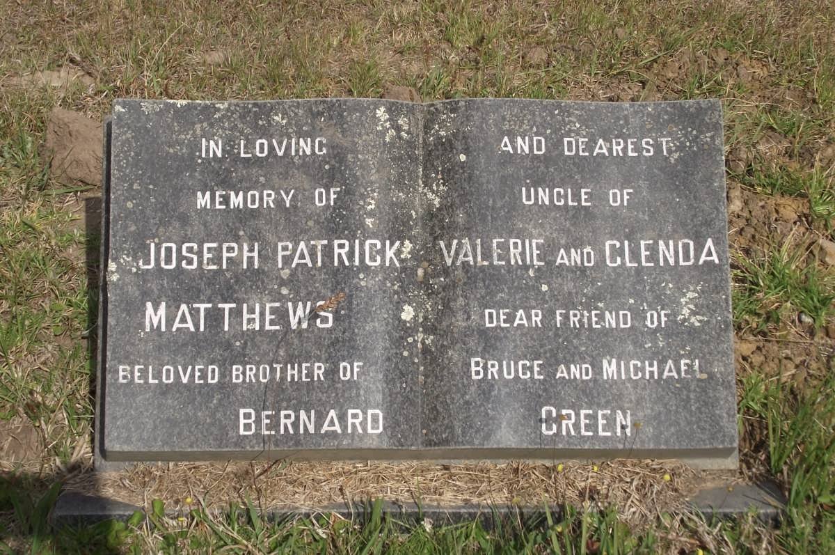 MATTHEWS Joseph Patrick