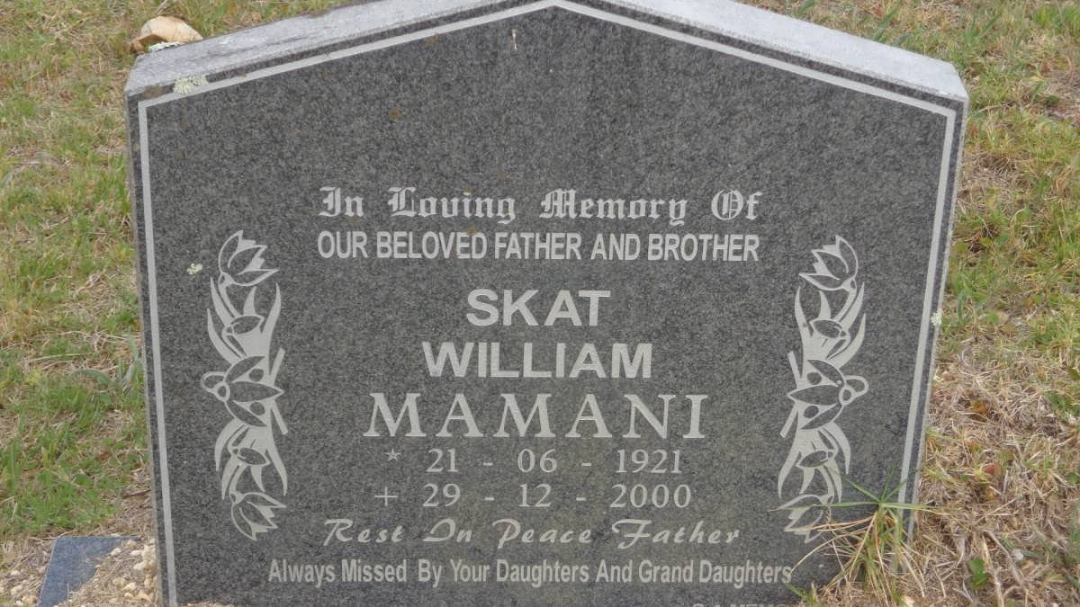 MAMANI Skat William 1921-2000