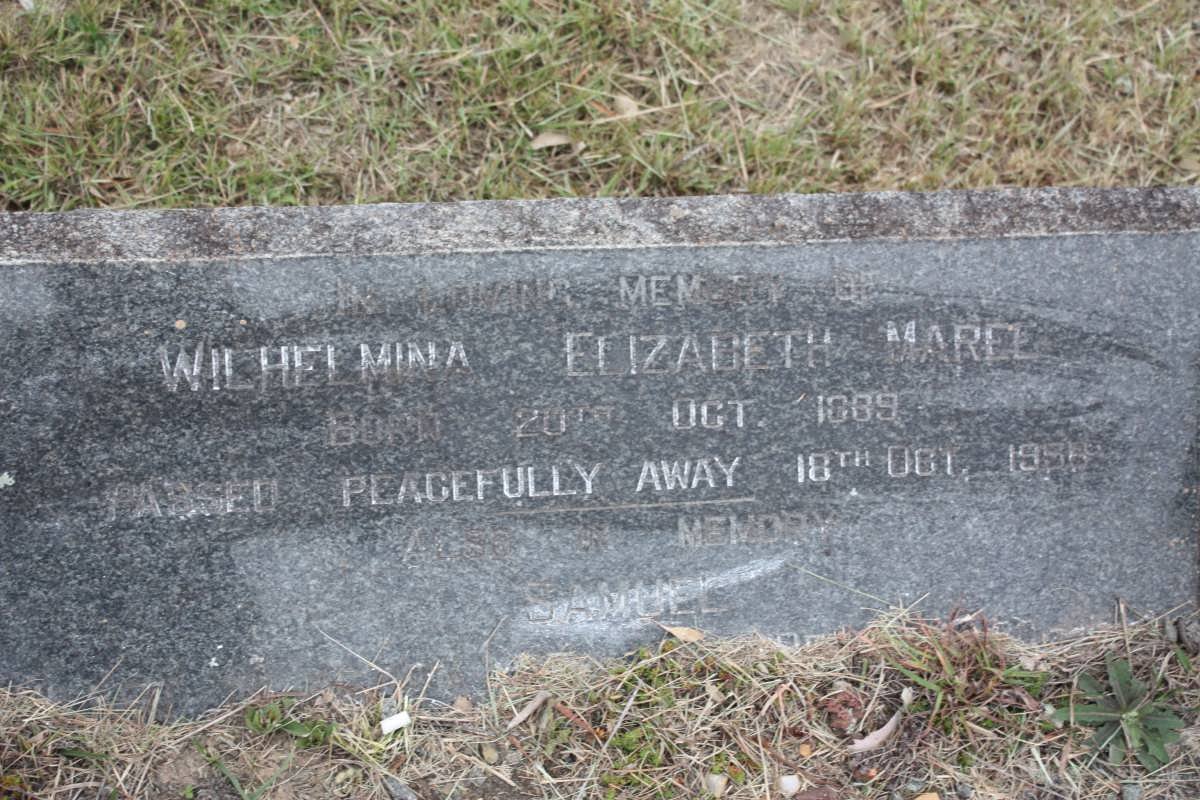 MAREE Samuel &amp; Wilhelmina Elizabeth 1889-1958