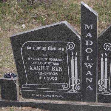 MADOLWANA Xakile Ben 1936-2000