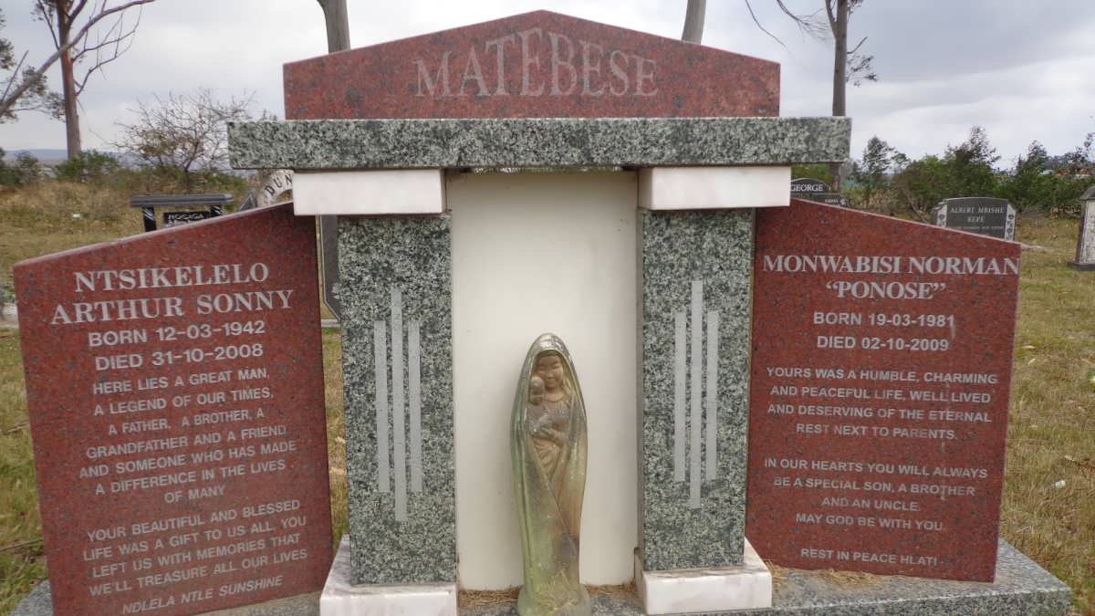 MATEBESE Ntsikelelo Arthur Sonny 1942-2008 :: MATEBESE Monwabesi Norman 1981-2009