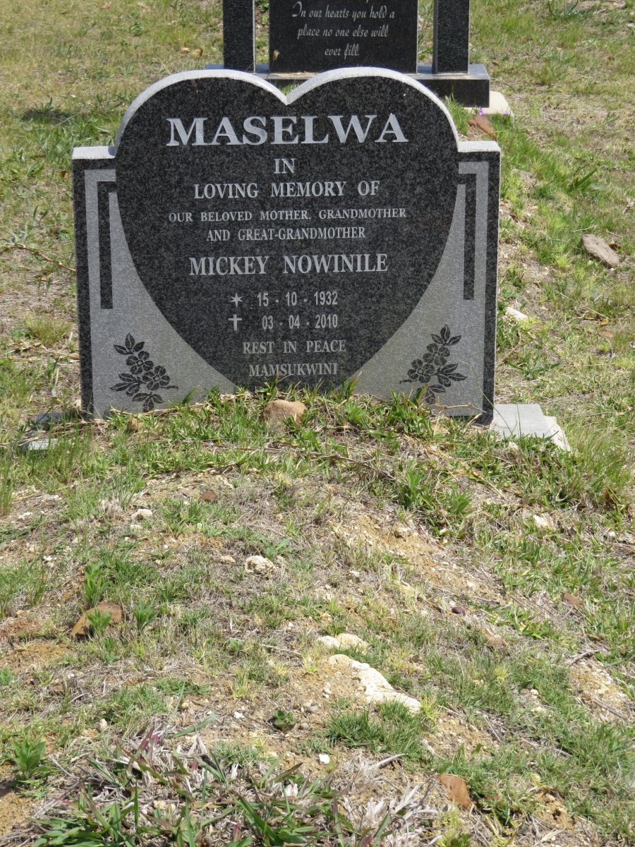 MASELWA Mickey Nowinile 1932-2010