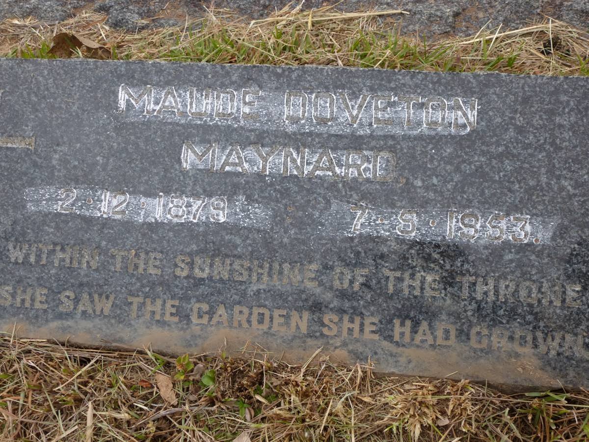 MAYNARD Maude Doveton 1879-1953