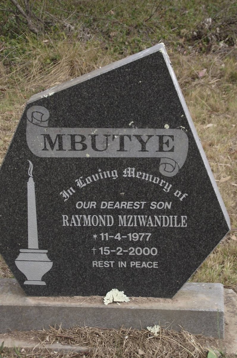 MBUTYE Raymond Mziwandile 1977-2000