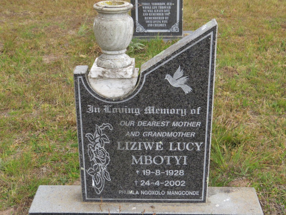 MBOTYI Liziwe Lucy 1928-2002