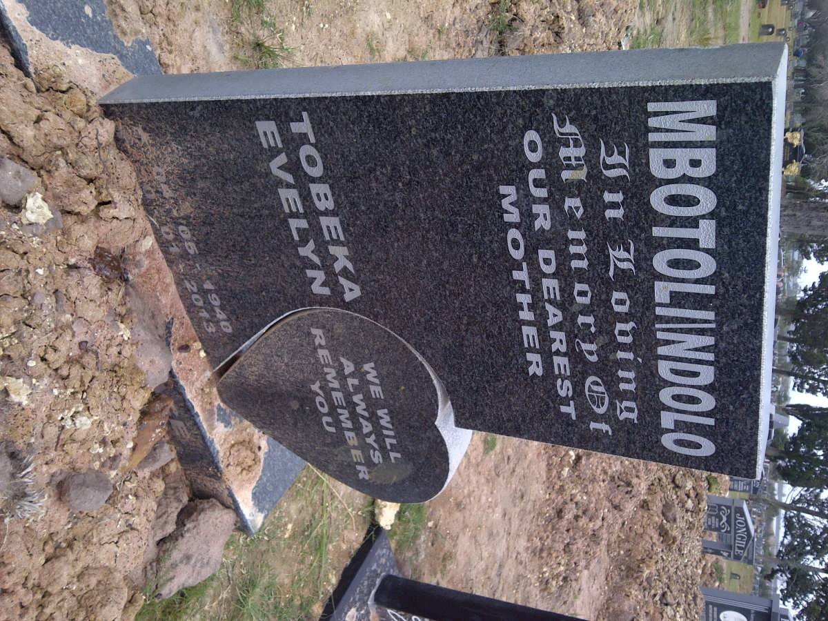 MBOTOLI Tobeka Evelyn nee NDOLO 1940-2013