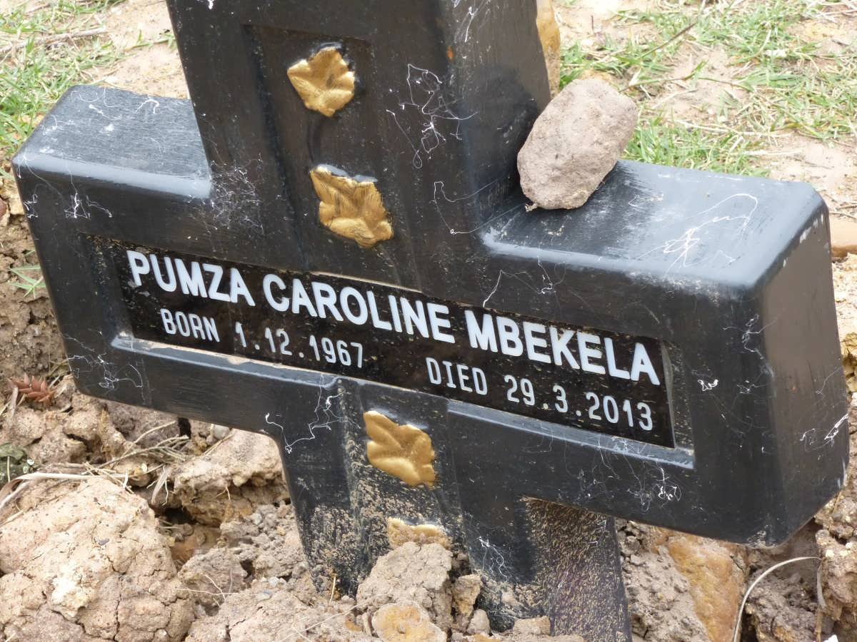 MBEKELA Pumza Caroline 1967-2013