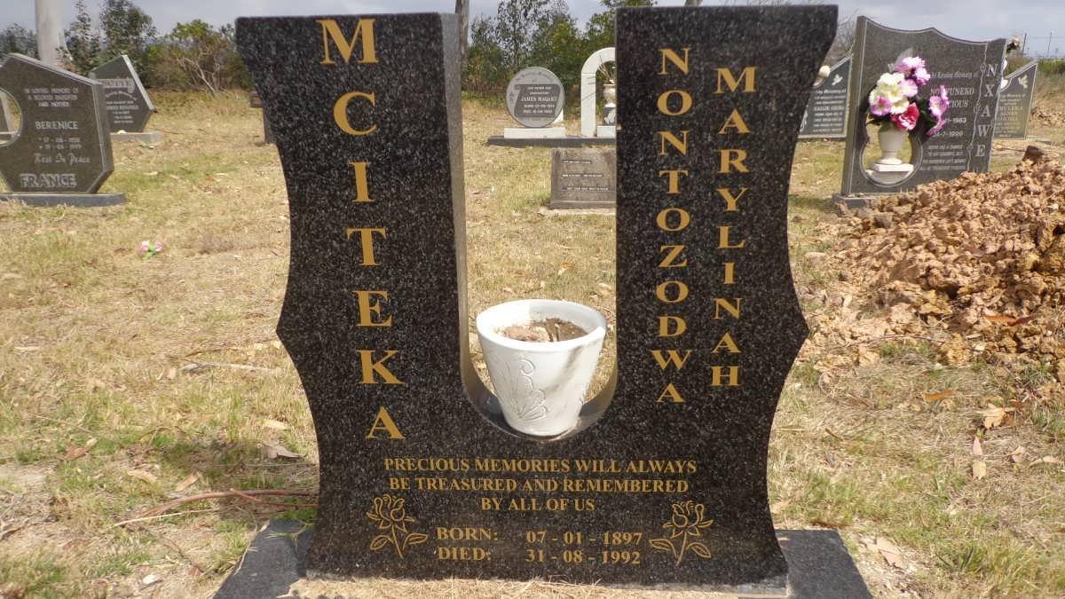 MCITEKA Nontozodwa Marylinah 1897-1992