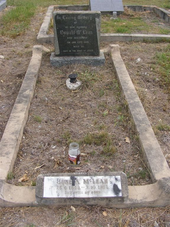 McLEAN Oswald -1948 &amp; June A. 194?-1952