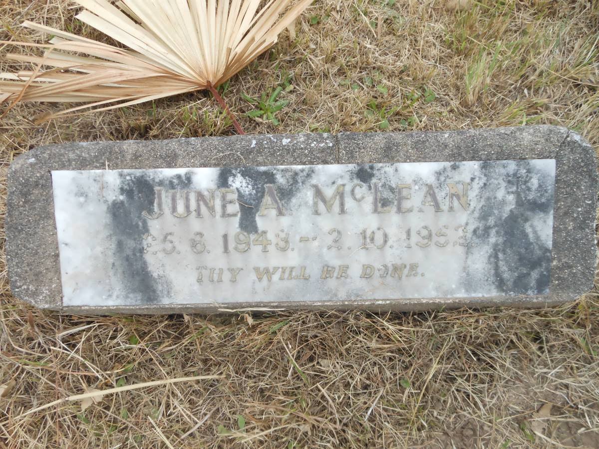 McLEAN June A. 1943-1952