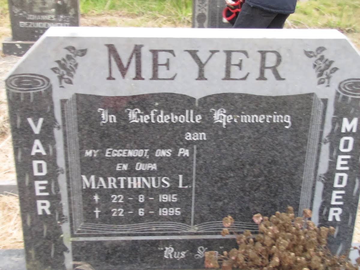 MEYER Marthinus L. 1915-1995