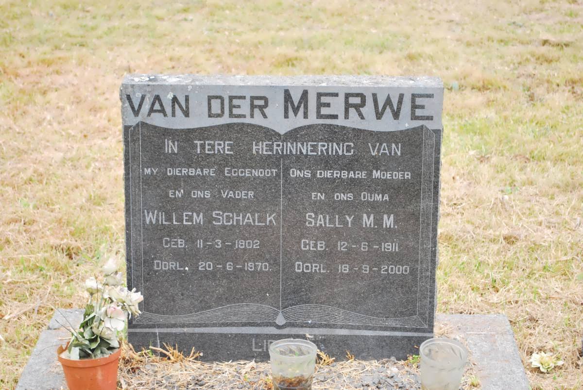 MERWE Willem Schalk, van der 1902-1970 &amp; Sally M.M. 1911-2000