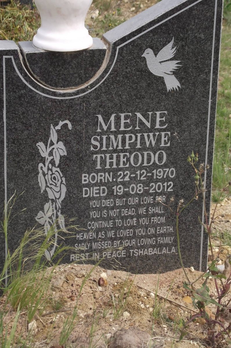 MENE Simpiwe Theodo 1970-2012
