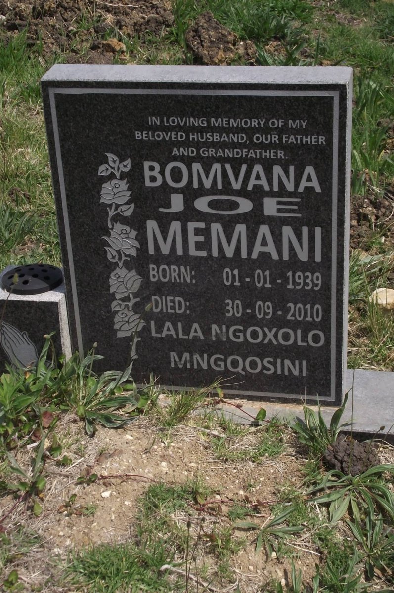 MEMANI Bomvana Joe 1939-2010