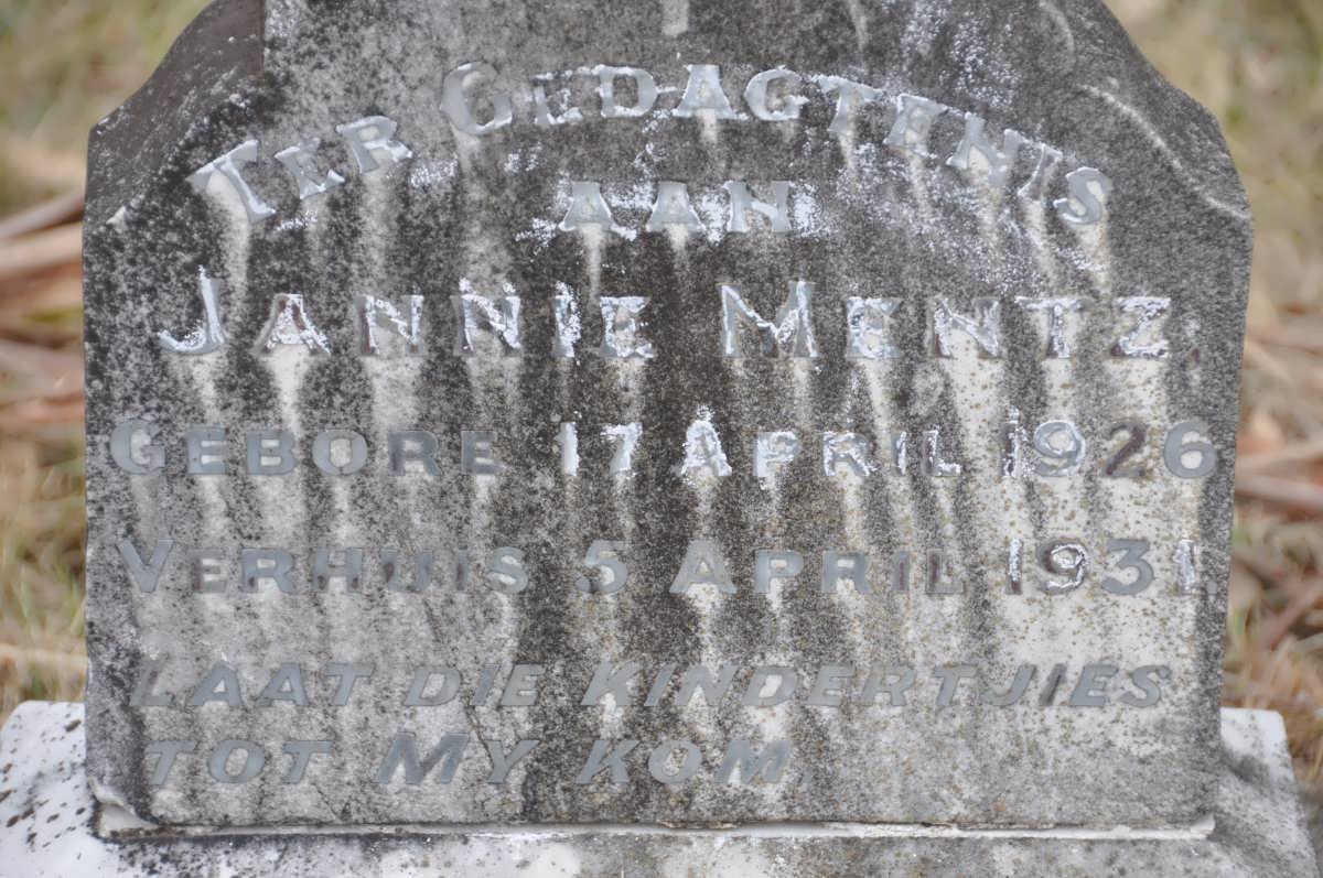 MENTZ Jannie 1926-1931