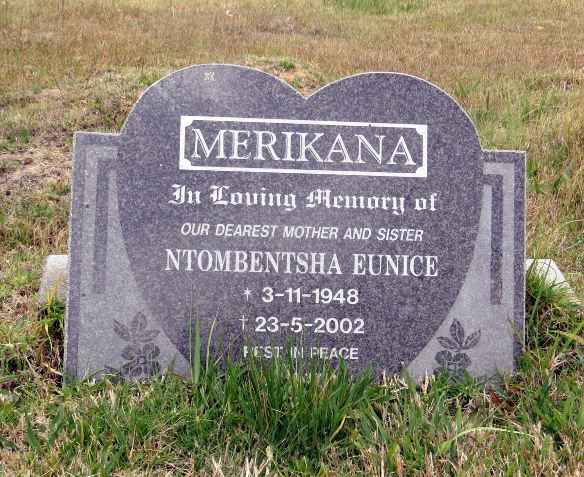 MERIKANA Ntombentsha Eunice 1948-2002