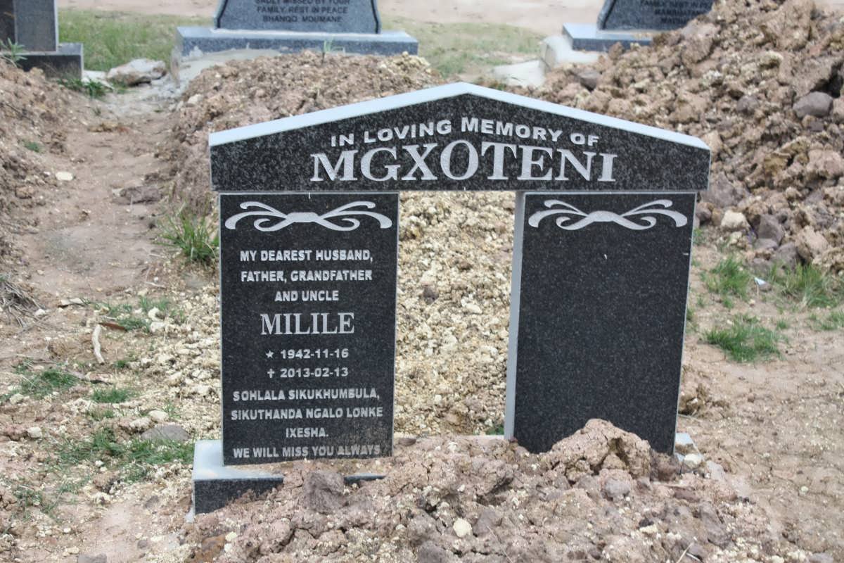 MGXOTENI Millie 1942-2013