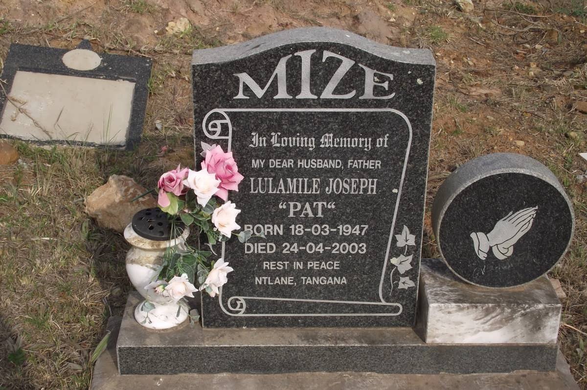 MIZE Lulamile Joseph 1947-2003