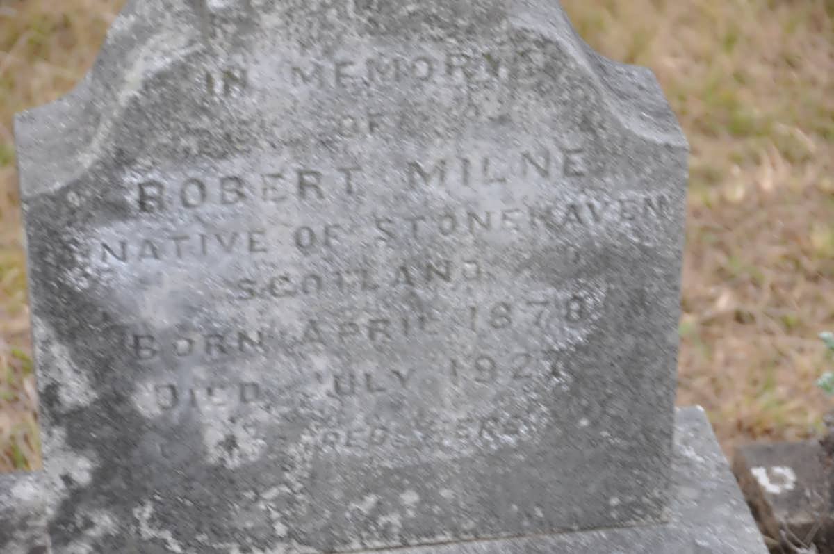 MILNE Robert 1878-1927