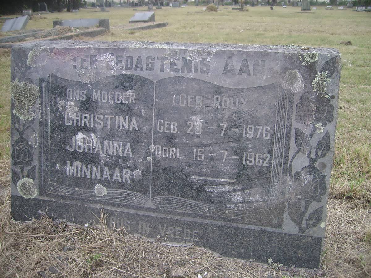 MINNAAR Christina Johanna nee ROUX 1876-1962