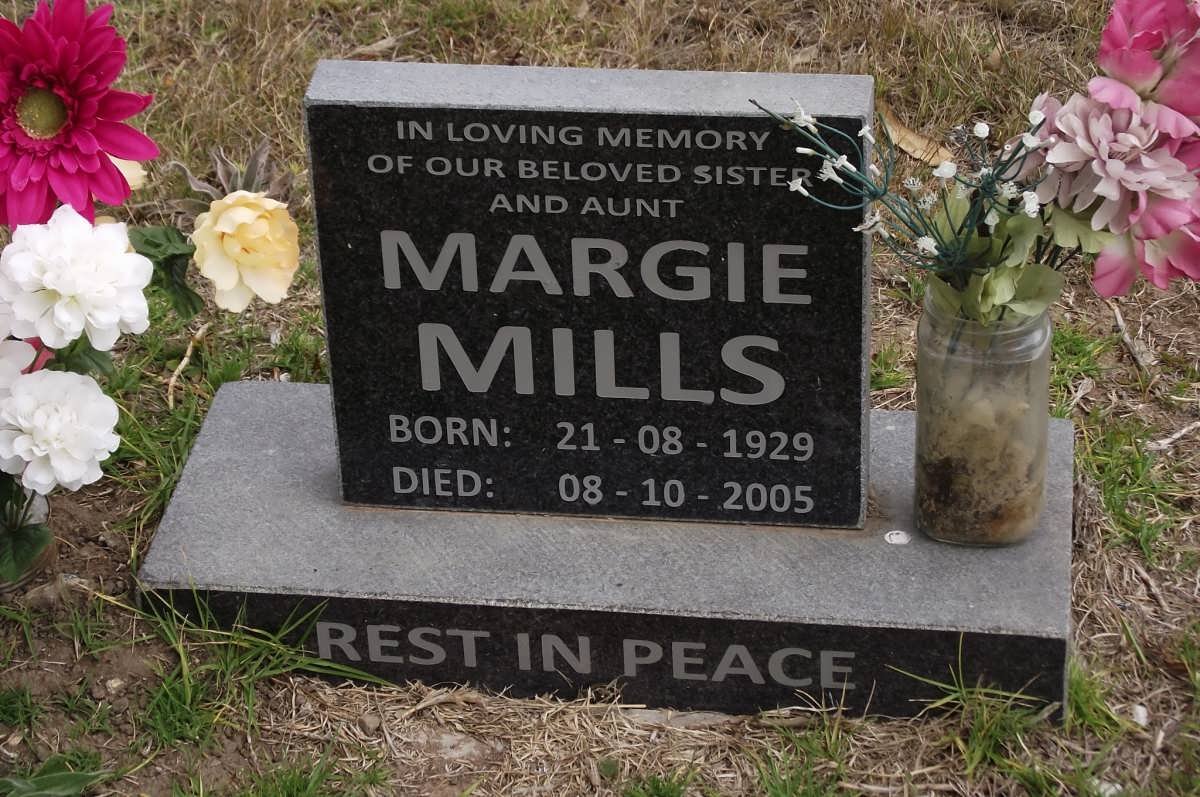 MILLS Margie 1929-2005