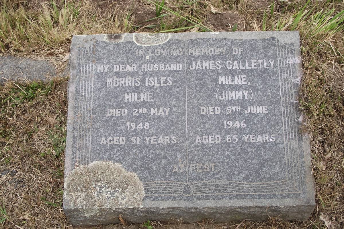 MILNE James Galletly -1946 :: MILNE Morris Isles -1948 