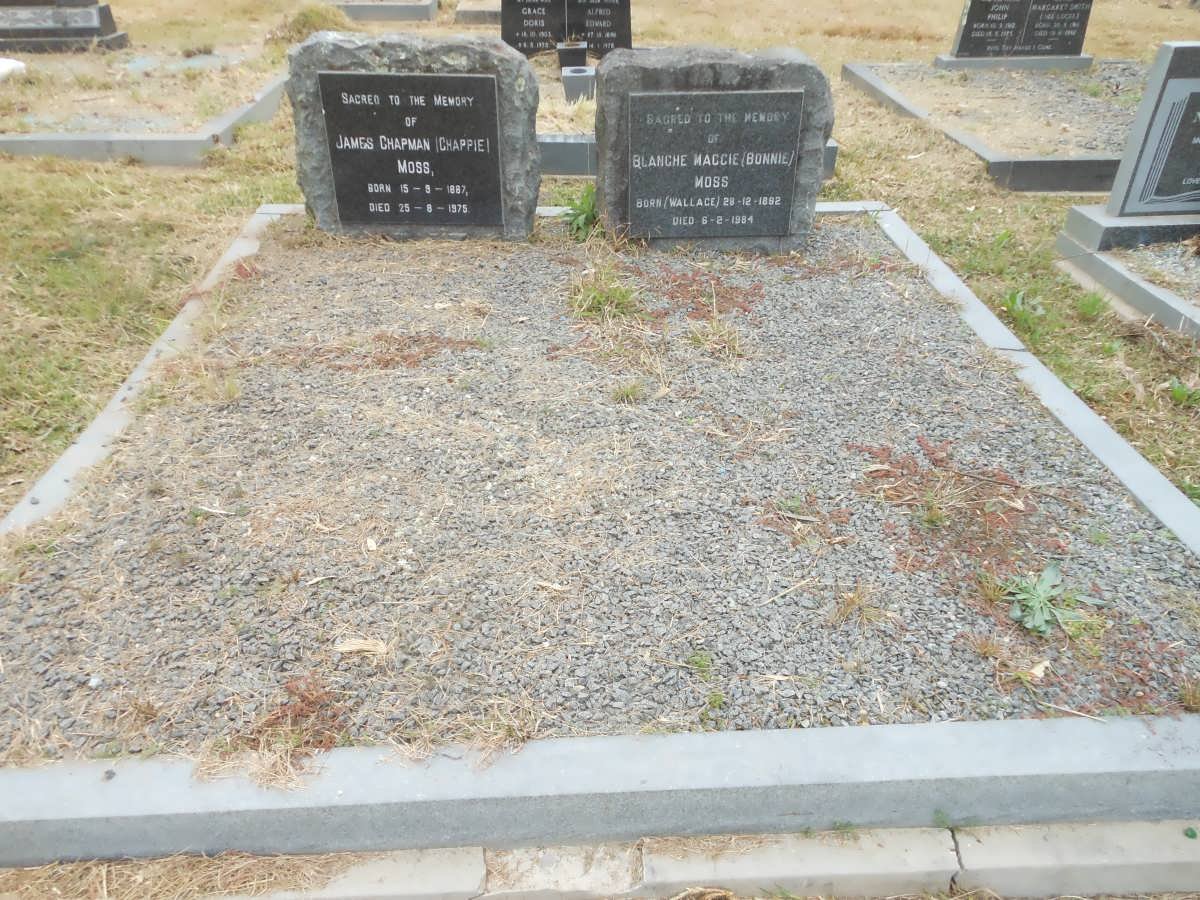 MOSS James Chapman 1887-1975 &amp; Blanche Maggie WALLACE 1892-1984