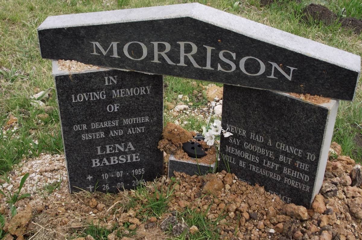 MORRISON Lena Babsie 1955-2010