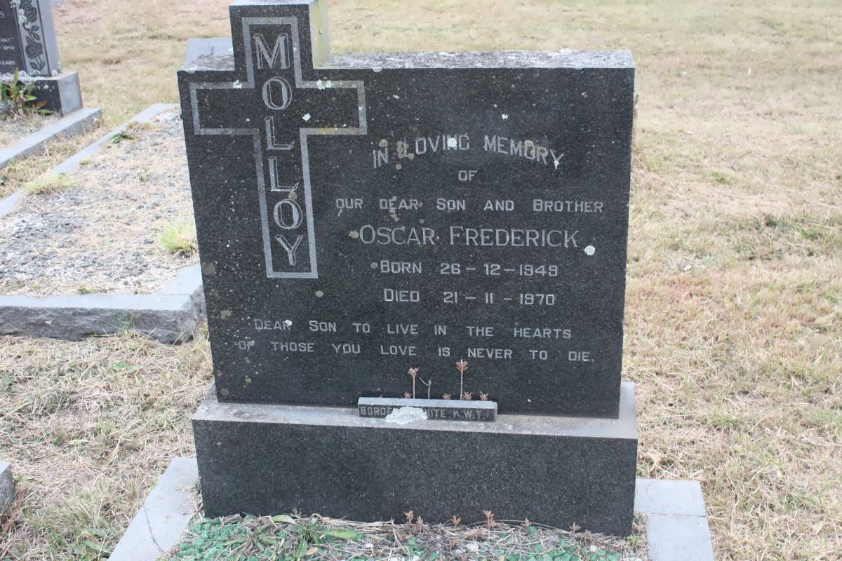 MOLLOY Oscar Frederick 1949-1970