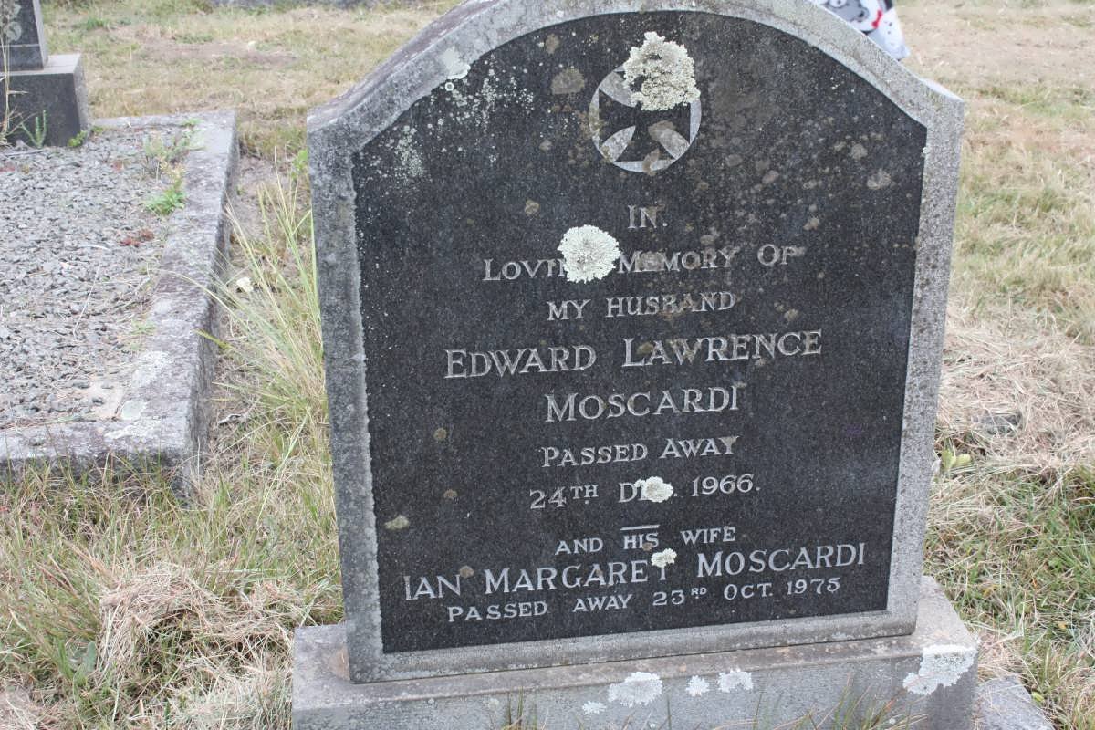 MOSCARDI Edward Lawrence -1966 &amp; Ian Margaret -1975