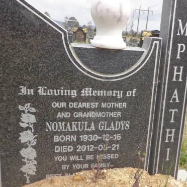 MPHATHI Nomakula Gladys 1930-2012