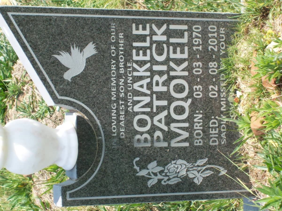 MQOKELI Bonakele Patrick 1970-2010