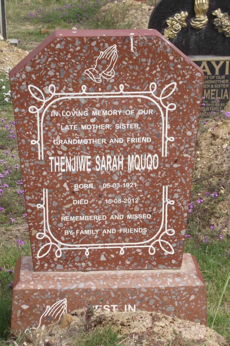 MQUQO Thenjiwe Sarah 1921-2012