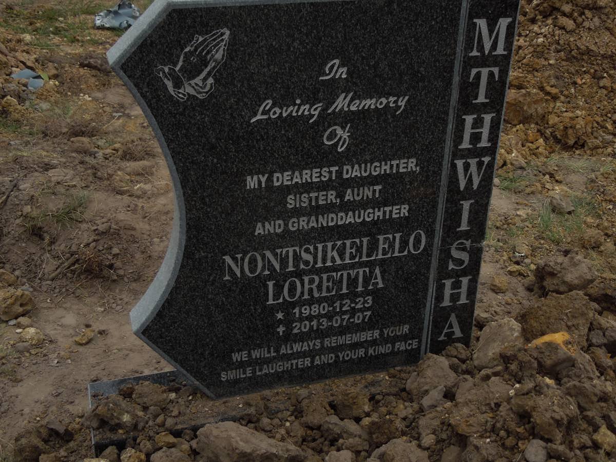 MTHWISHA Nontsikelelo Loretta 1980-2013