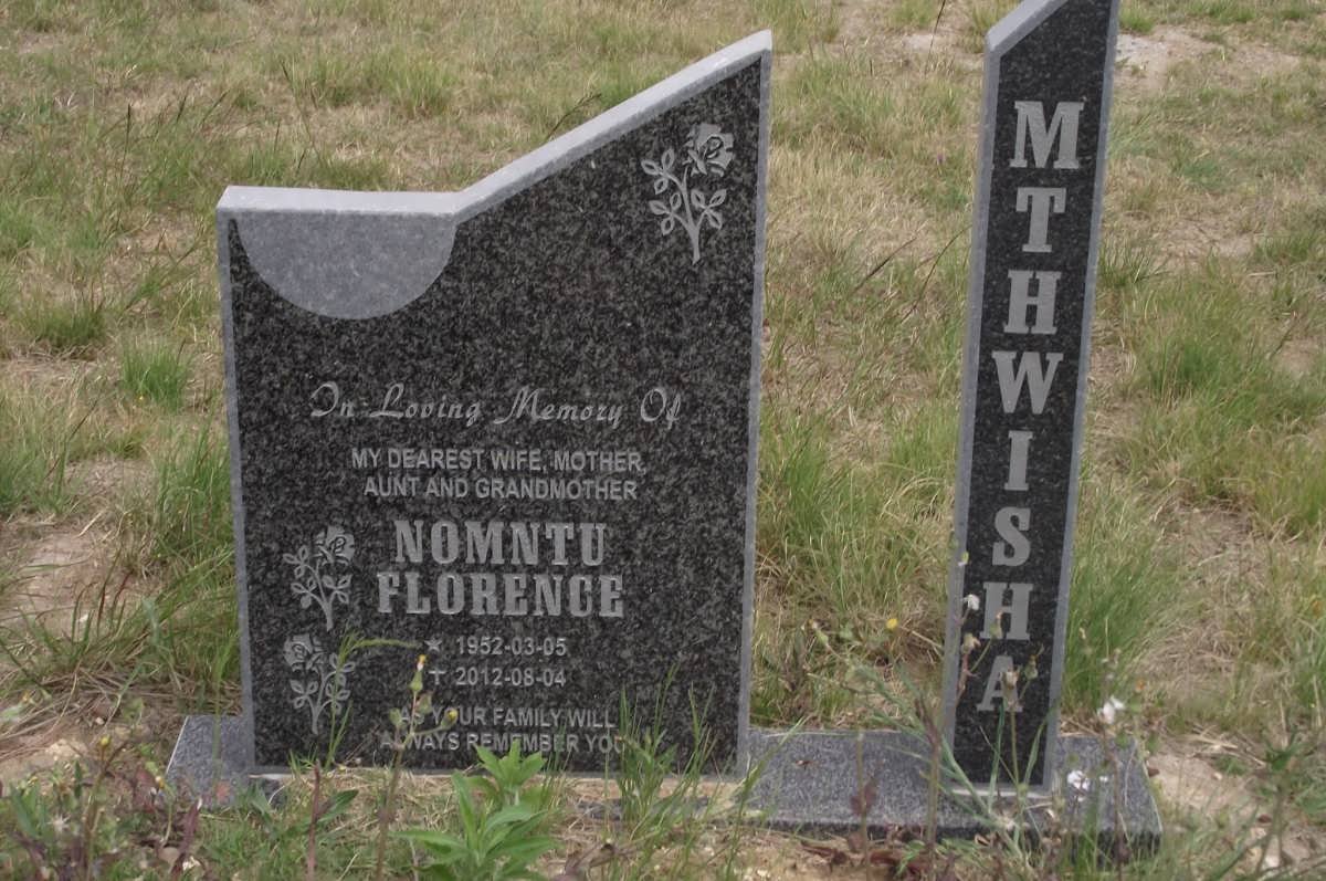 MTHWISHA Nomntu Florence 1952-2012
