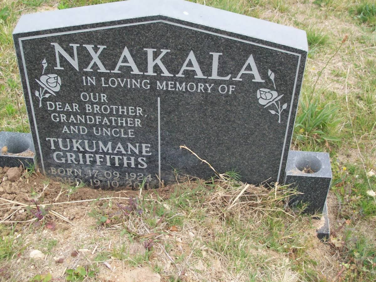 NXAKALA Tukumane Griffiths 1924-2011