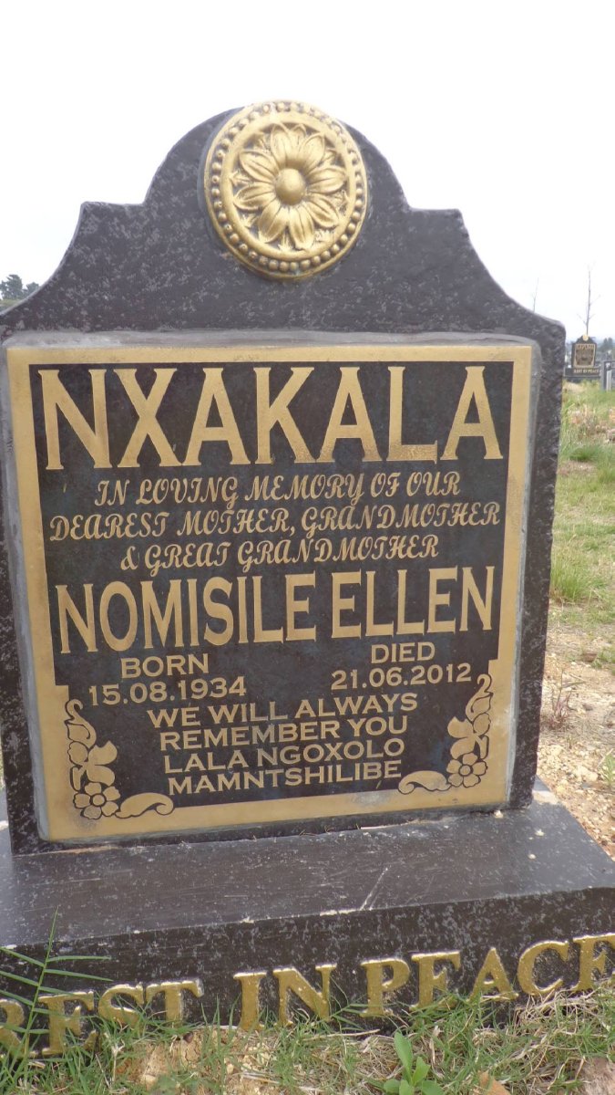 NXAKALA Nomisile Ellen 1934-2012