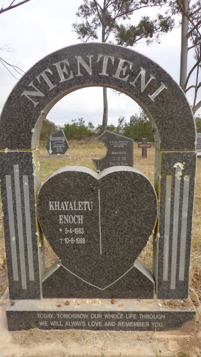 NTENTENI Khayaletu Enoch 1963-1998