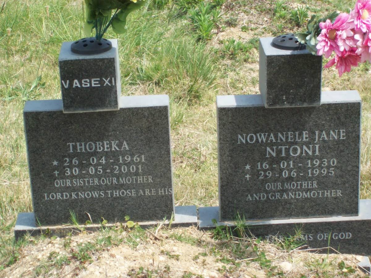 NTONI Nowanele Jane 1930-1995 :: ? Thabeka 1961-2001